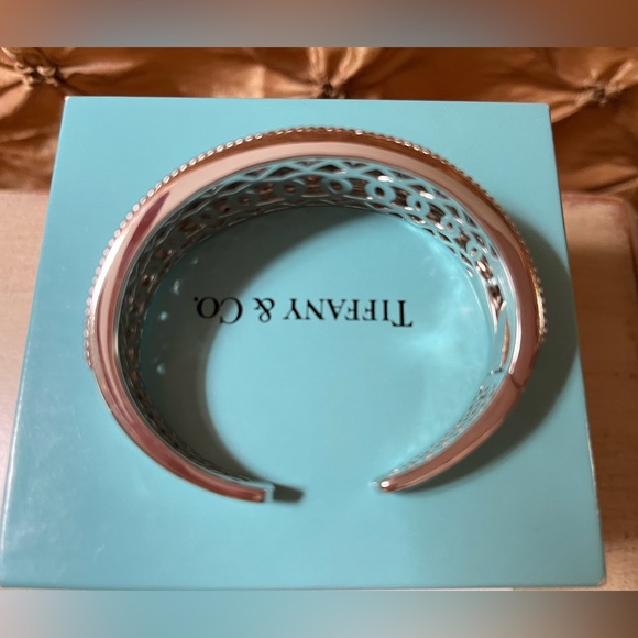 Affinity Diamond Solid Sterling Silver Hinged Curb Link Diamond Cuff Bangle 💎 - Picture 7 of 10